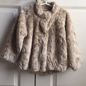 Gorgeous girls Mayoral faux fur coat!